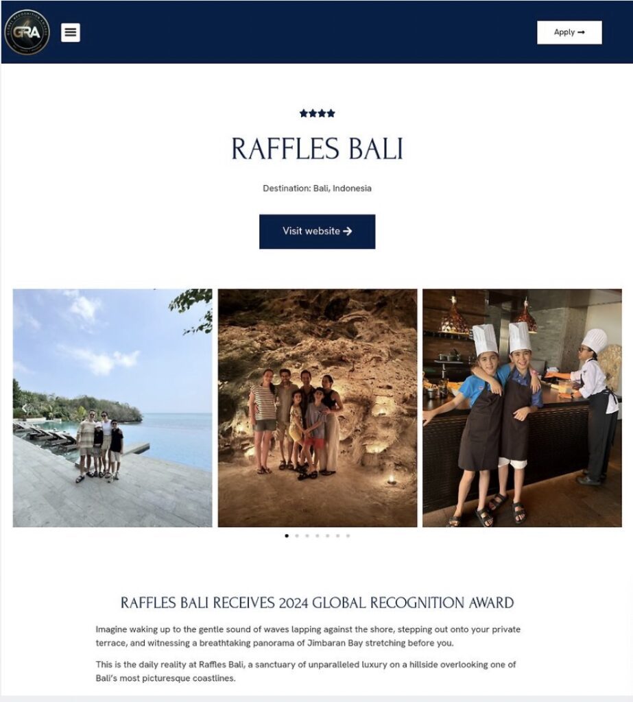 Global Recognition Awards Winner's Announcement
